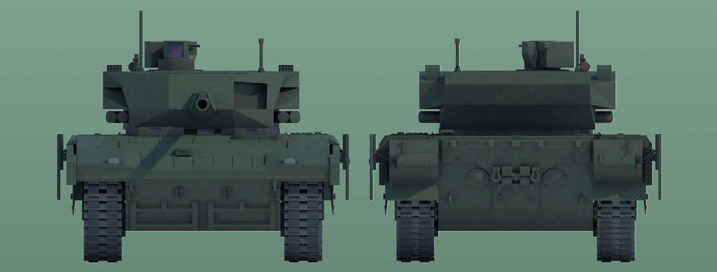 Кроме традиционного бронирования танк имеет модули динамической защиты - фото 24