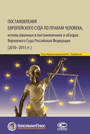 Валерия Ламбина: Постановления Европейского Суда по правам человека, использованные в постановлениях и обзорах Верховного Суда Российской Федерации (2010–2015 гг.)