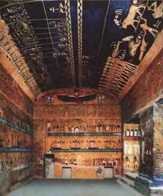 Рис В14 Помещение гробницы фараона Сети I с погребальным зодиаком на - фото 14