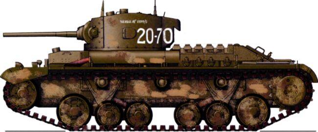 Танк MKIII Валентайн с башенным номером 2070 из состава 36й танковой - фото 120