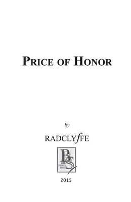 Radclyffe Price of Honor