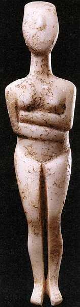 Женская фигурка канонического типа тип Капсала 28002300 до н э Мрамор - фото 18