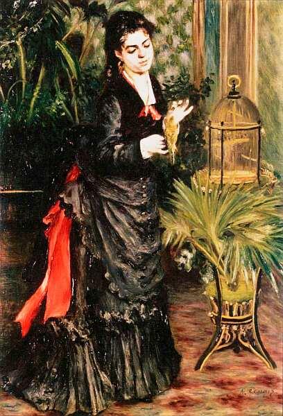 Пьер Огюст Ренуар 18411919 Дама с попугаем 1871 Холст масло 921x651 - фото 8
