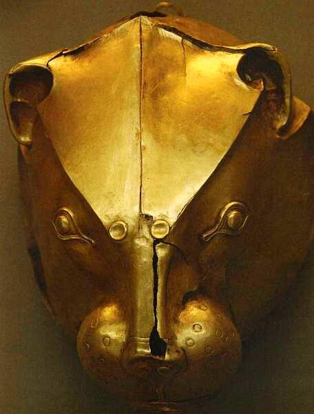 Ритон в форме головы льва XVI век до н э Микенская цивилизация Золото В - фото 14