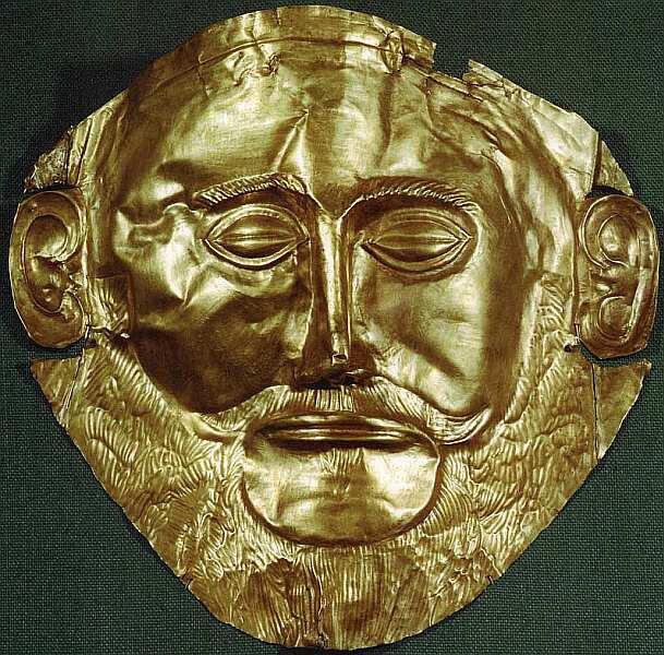 Маска Агамемнона Около 1550 до н э Золото 265x26 Золотая погребальная - фото 15