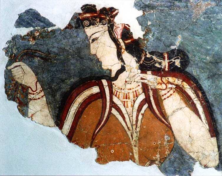Микенская женщина XIII век до н э Фреска из акрополя в Микенах Эта - фото 24