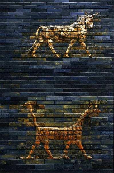 Ворота Иштар Фрагмент 575 до н э Глазурованный кирпич Кирпичные стены ворот - фото 25