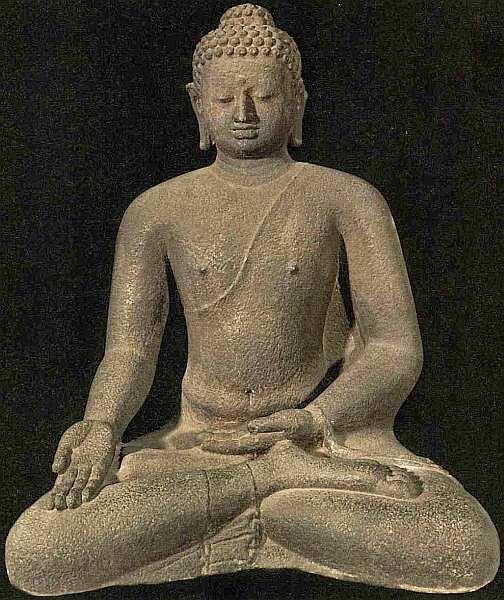 Будда в падмасане Борободур Центральная Ява остров Ява VIIIIX века Камень - фото 11