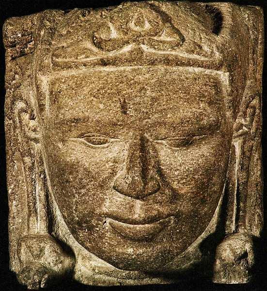 Голова персонажа Храм Бима Центральная Ява остров Ява VIIIIX века Камень - фото 26