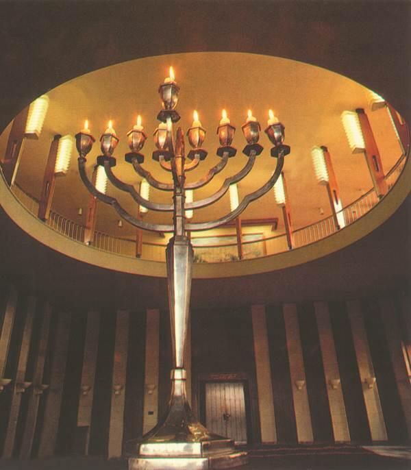 Ханукальный светильник Шагаловские окна Храм Книги - фото 94