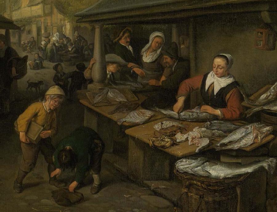 Рыбный рынок в голландском городке Однажды поспорив с друзьями он взобрался - фото 2
