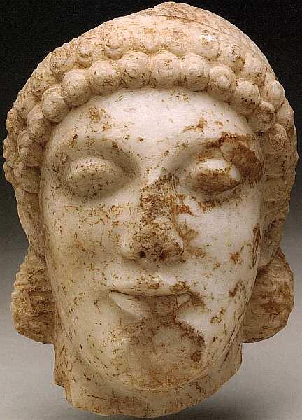Курос Около 490 до н э Мрамор 19x14 Куросом называют статую - фото 14