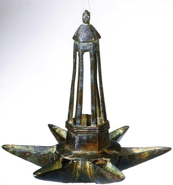 Неизвестный мастер Субботний праздничный светильник XIV век Бронза литье - фото 12