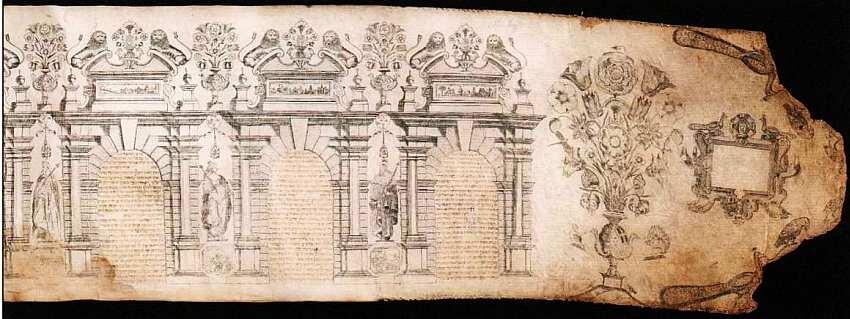 Салом Италиа 16191655 Свиток Эстер Около 1641 Пергамент перо чернила - фото 21