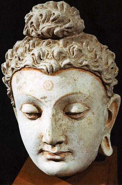 Скульптура Голова Будды IIIIV века Стук формовка в матрице доработка - фото 14