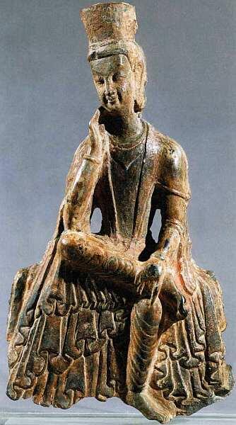 Скульптура Бодхисаттва Сиддхартха V век Известняк резьба шлифовка - фото 24