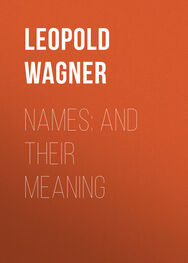 Leopold Wagner: Names: and Their Meaning