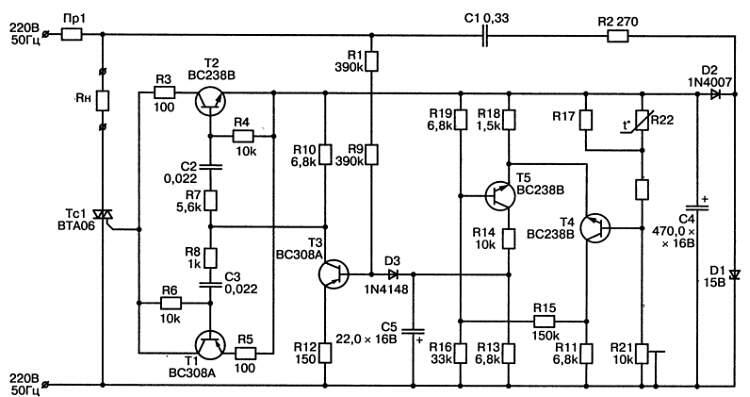 Рис 9 Принципиальная схема простого терморегулятора Основу терморегулятора - фото 10