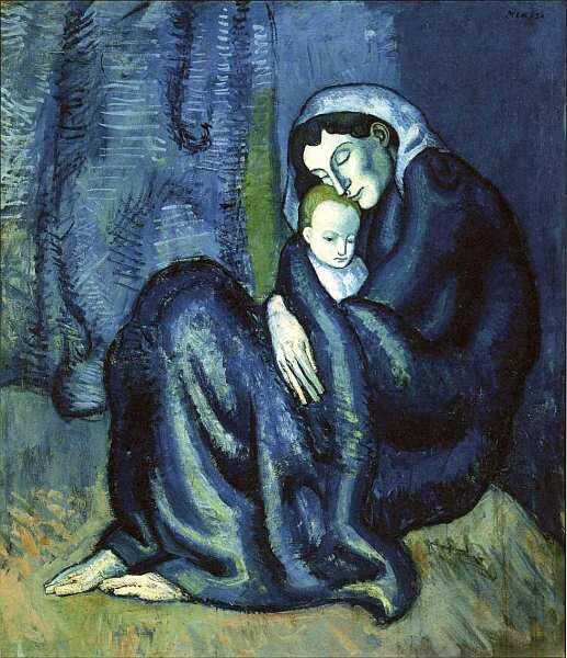 Пабло Пикассо 18811973 Мать с ребенком 1901 Холст масло 112x975 Испанец - фото 82