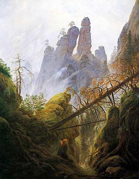 Каспар Давид Фридрих 17741840 Скалистый пейзаж в Эльбских Песчаниковых горах - фото 16