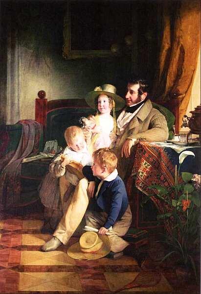 Фридрих фон Амерлинг 18031887 Рудольф фон Артхабер со своими детьми - фото 19