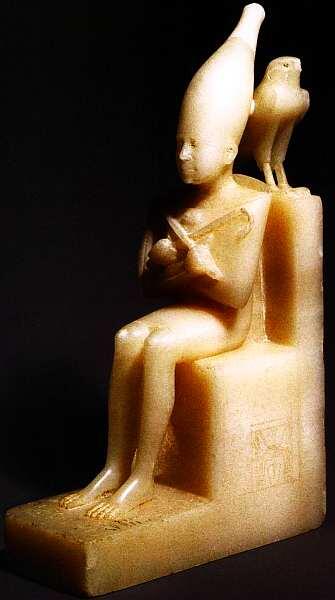 Статуэтка фараона Пепи I с соколом бог Гор Около 23382298 до н э - фото 8