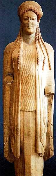 Кора VI век до н э Мрамор Чаще всего в качестве дара в храм Афины на - фото 22