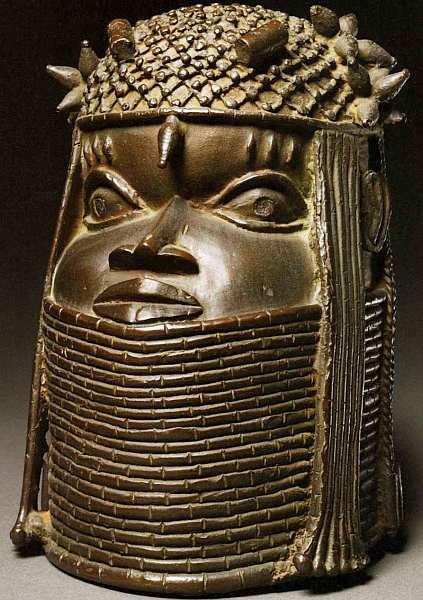 Коммеморативная голова короля Нигерии XVIXVII века Сплав меди - фото 8