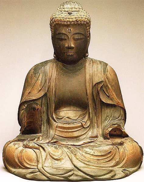 Ункэй IX Будда Амида 1472 Дерево краска 533x451x41 Данная храмовая статуя - фото 24