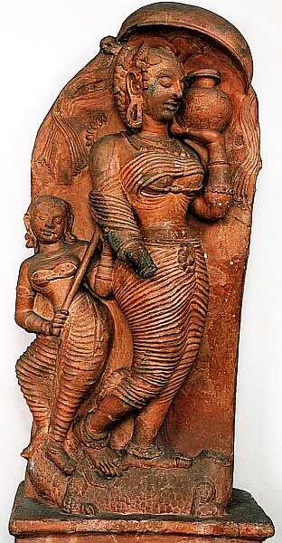 Богиня Ганга Горельеф Время правления династии Гуптов 320550 Барейли - фото 20
