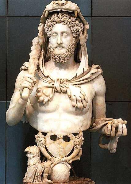 Бюст императора Коммода в образе Геркулеса Конец II века Мрамор Высота 133 - фото 18