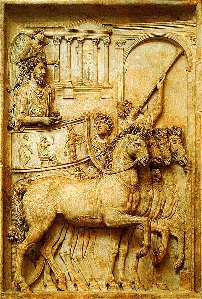 Триумф императора Рельефная панель с триумфальной арки Марка Аврелия Около - фото 20