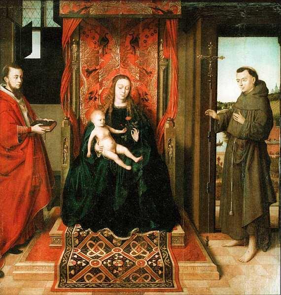 Петрус Кристус 141014721473 Мадонна на троне со святыми Иеронимом и - фото 13
