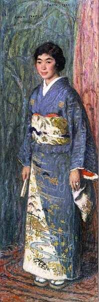 Эдмон Франсуа АманЖан 18581936 Портрет японки Госпожа Куроки 1922 Холст - фото 80