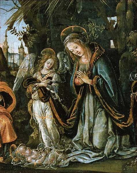 Филиппино Липпи Рождество с двумя ангелами Фрагмент Около 1490х Сандро - фото 6