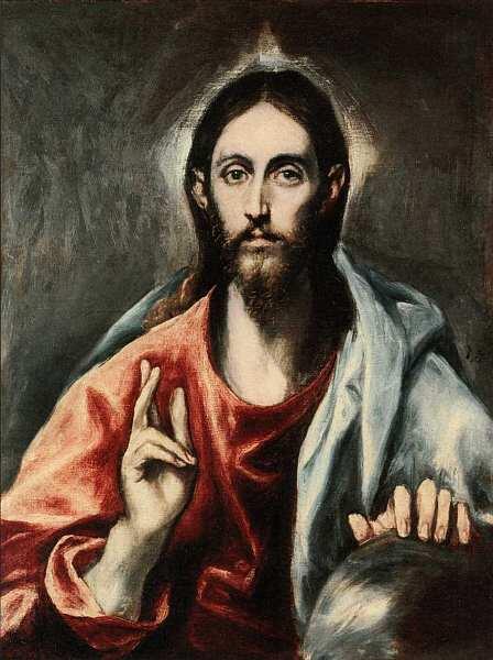 Эль Греко Доменико Теотокопули 15411614 Благословляющий Христос Спаситель - фото 22