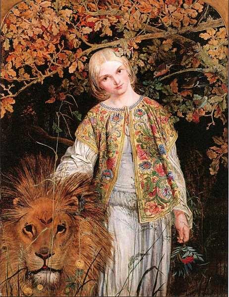 Уильям Белл Скотт 18111890 Уна и лев Выставлена в 1860 Холст масло - фото 54