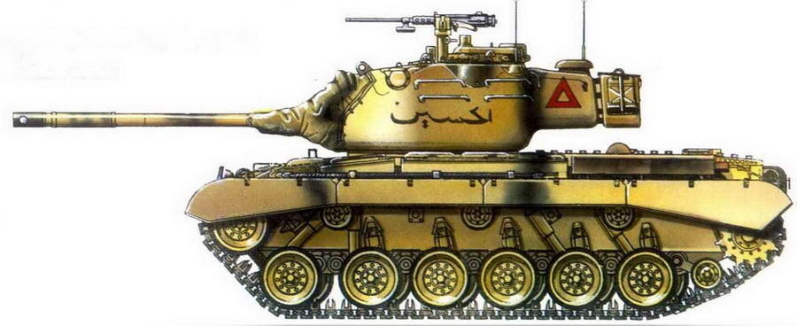 Средний танк М47 4й танковый полк 40й иорданской танковой бригады 1967 г - фото 59