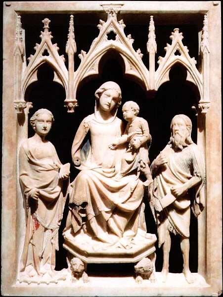 Джованни ди Агостино около 13101370 Мадонна с Младенцем святой Екатериной и - фото 25