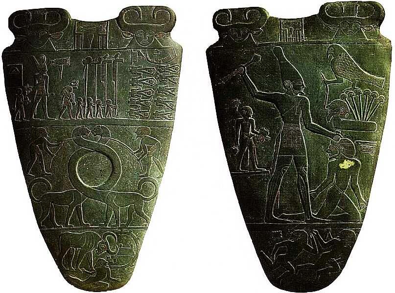 Палетка Нармера Нулевая династия Около 3000 до н э Сланец Высота 64 см - фото 9