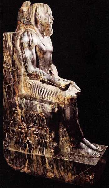 Статуя Хафры Древнее царство Гиза Нижний храм Хафры IV династия правление - фото 20