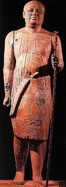 Статуя Каапера V династия правление Усеркафа 24652458 до н э Дерево - фото 24