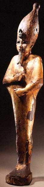 Древний Египет Осирис 15501070 до н э Дерево позолота Высота 571 - фото 7
