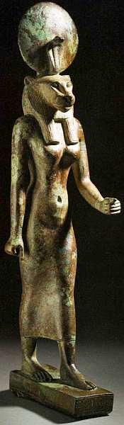 Древний Египет Статуэтка богини Уаджет Около 664525 до н э Бронза Высота - фото 8