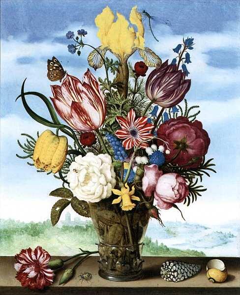 Амброзиус Босхарт Старший 15731621 Букет цветов на подоконнике 1619 Медь - фото 30