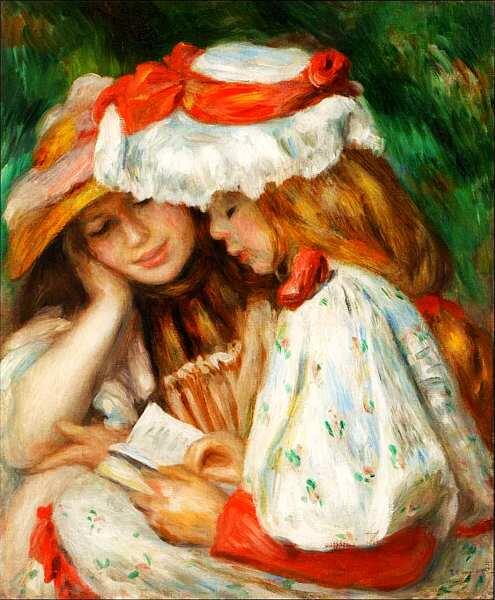Пьер Огюст Ренуар 18411919 Две читающие девочки Около 18901891 Холст - фото 78