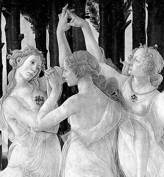 Сандро Боттичелли Весна Фрагмент Танец Граций 1478 Галерея Уфицци - фото 5