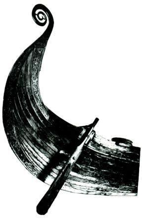 2 Нос корабля викингов щели заткнуты коровьей шерстью Рулевое весло как и - фото 3