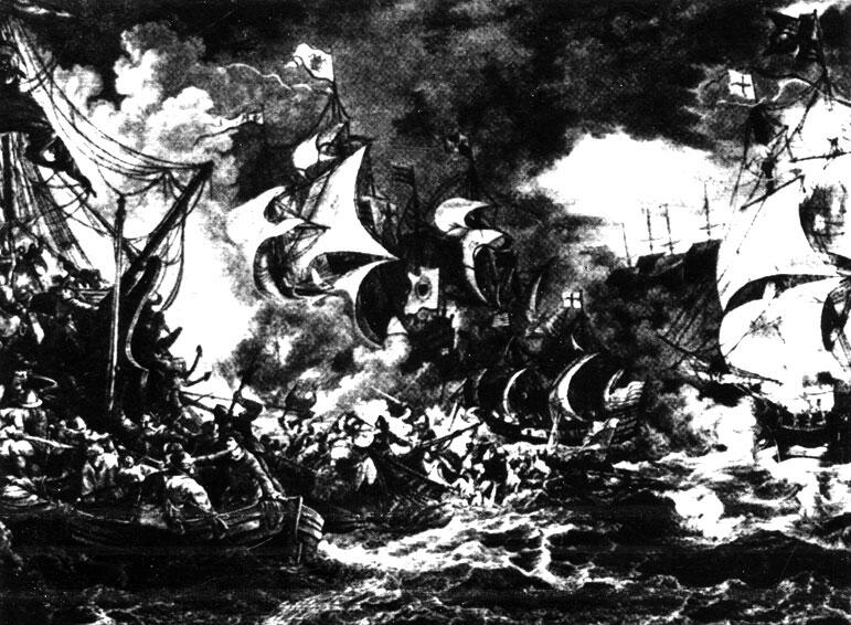 2 Картина изображающая гибель Непобедимой армады Колыбель кругосветных - фото 219