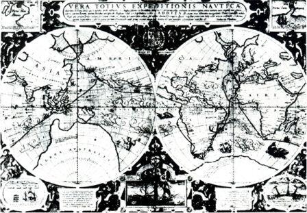 3 Изданная в 1595 году схема кругосветного пиратского путешествия капитана - фото 222